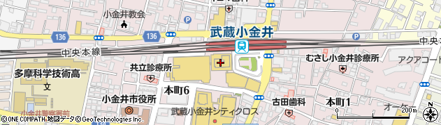 株式会社三浦屋　武蔵小金井店周辺の地図