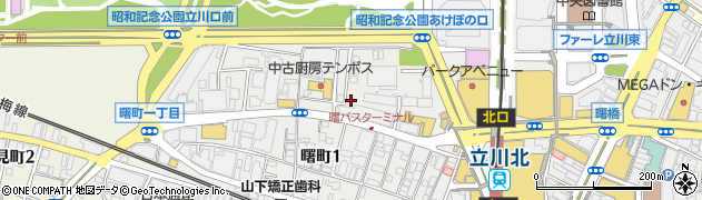 東京都立川市曙町1丁目32-19周辺の地図