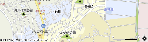 千葉県佐倉市春路周辺の地図