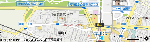 東京都立川市曙町1丁目32-42周辺の地図