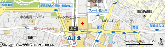 越後長岡小嶋屋 立川ガーデンテーブルズ店周辺の地図