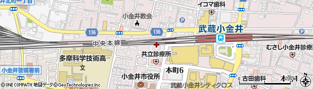 ＴＯＢＵ　ＰＡＲＫ武蔵小金井駅西高架下駐車場周辺の地図