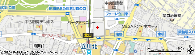 猿田彦珈琲立川髙島屋S．C．店周辺の地図