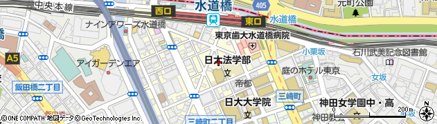 東京都千代田区神田三崎町2丁目周辺の地図