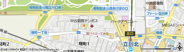 東京都立川市曙町1丁目32-20周辺の地図