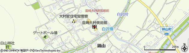 韮崎大村美術館周辺の地図