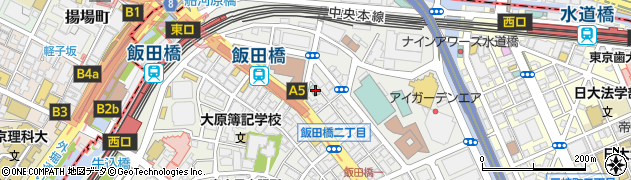 アパホテル飯田橋駅前周辺の地図