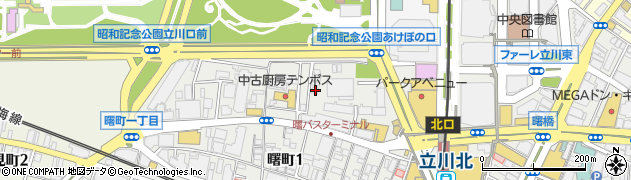 東京都立川市曙町1丁目32-22周辺の地図