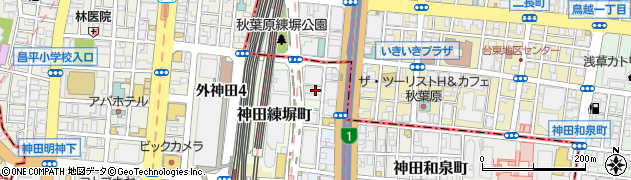 東京都千代田区神田練塀町75周辺の地図