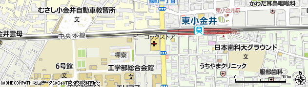 ピーコックストア東小金井店周辺の地図