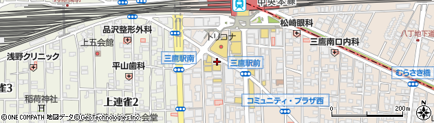 海鮮丼 丸喜 三鷹店周辺の地図