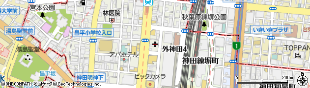 東京豚骨拉麺ばんから秋葉原店周辺の地図