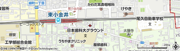 東京都小金井市東町4丁目46周辺の地図