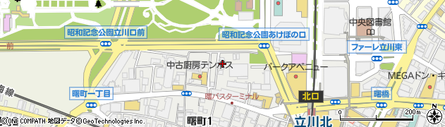 東京都立川市曙町1丁目32-23周辺の地図