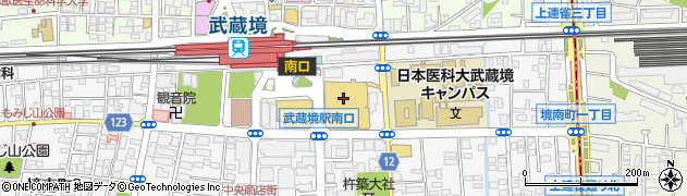 東京都武蔵野市境南町2丁目2周辺の地図