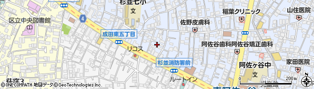 東京都杉並区阿佐谷南3丁目7周辺の地図