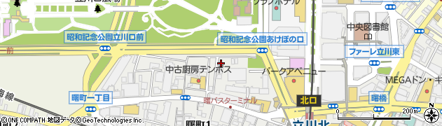 東京都立川市曙町1丁目32-24周辺の地図