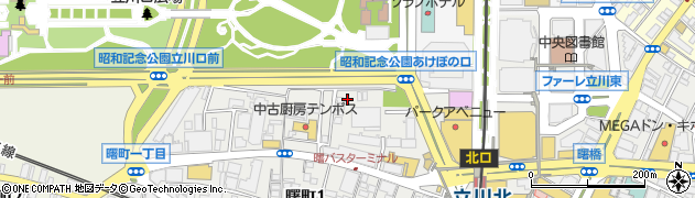 東京都立川市曙町1丁目32-26周辺の地図
