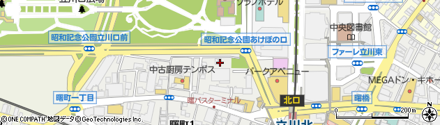 東京都立川市曙町1丁目32-28周辺の地図