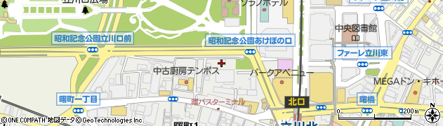東京都立川市曙町1丁目32-27周辺の地図
