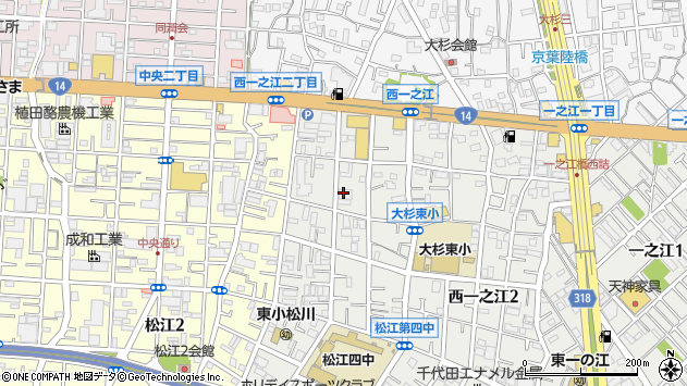 〒132-0023 東京都江戸川区西一之江の地図