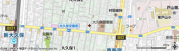 東新宿 Sakura cafe周辺の地図