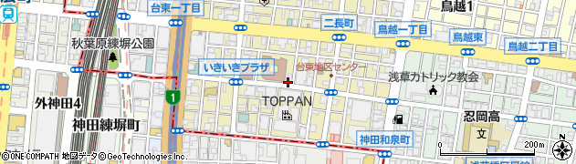 東京都台東区台東1丁目周辺の地図