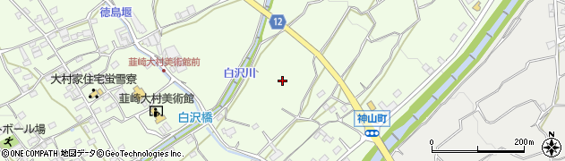 山梨県韮崎市神山町鍋山周辺の地図