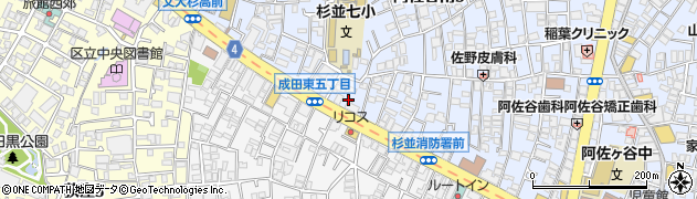 東京都杉並区阿佐谷南3丁目9周辺の地図