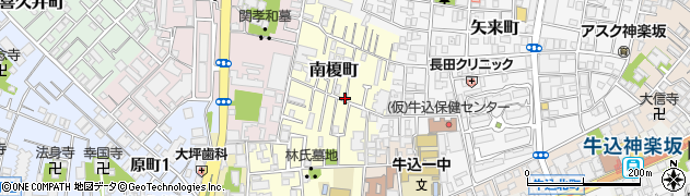東京都新宿区南榎町周辺の地図