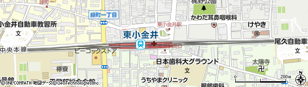 そばいち nonowa東小金井店周辺の地図