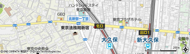 中国料理 魚蛙恋 大久保駅前店周辺の地図