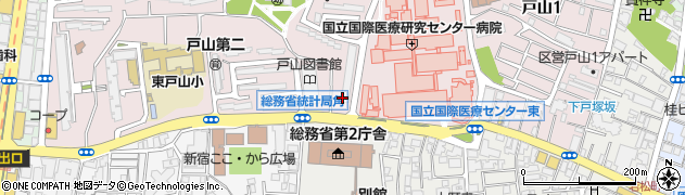 新宿戸山郵便局 ＡＴＭ周辺の地図