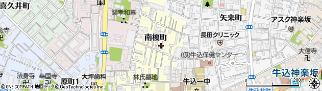 東京都新宿区南榎町48周辺の地図
