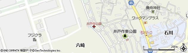 井戸作公園周辺の地図