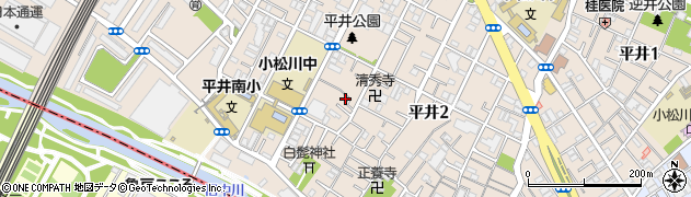 東京都江戸川区平井2丁目15-24周辺の地図