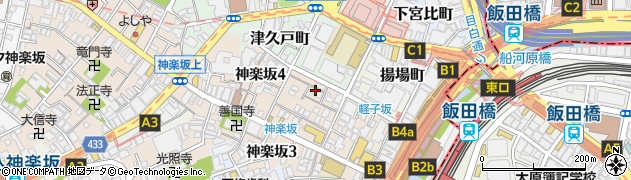 神楽坂 茶寮 本店周辺の地図