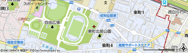 東京都昭島市東町周辺の地図