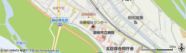 韮崎市役所　地域包括支援センター周辺の地図