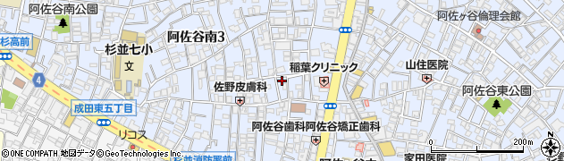 東京都杉並区阿佐谷南3丁目28-5周辺の地図