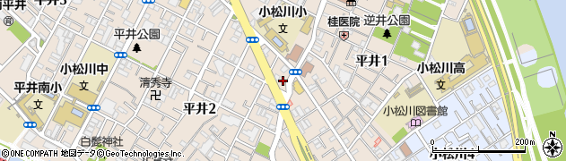 東京都江戸川区平井2丁目21周辺の地図