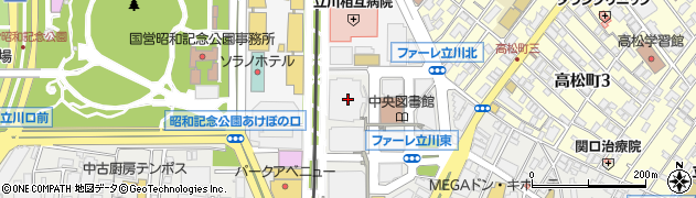 損害保険ジャパン株式会社　西東京支店立川支社周辺の地図