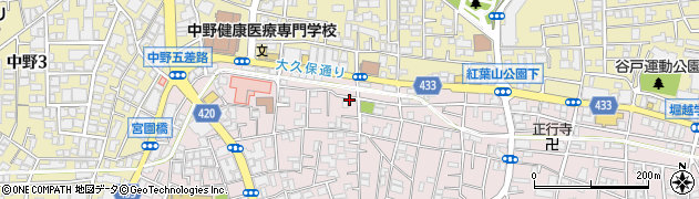 上宮橋周辺の地図