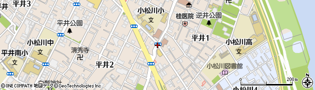 小松川区民館前周辺の地図