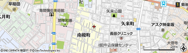 東京都新宿区南榎町18周辺の地図