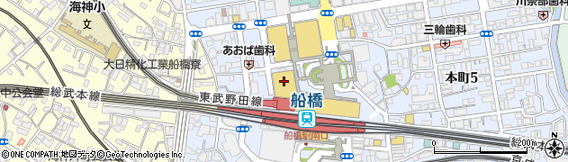 鼎泰豐 シャポー船橋店周辺の地図