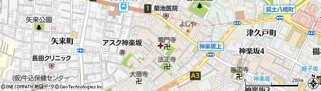 東京都新宿区横寺町35-1周辺の地図