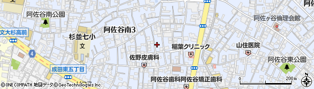 東京都杉並区阿佐谷南3丁目26-4周辺の地図
