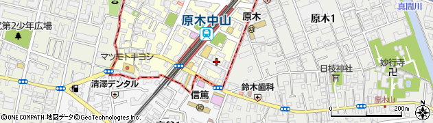 朝日信用金庫行徳駅前支店原木中山出張所周辺の地図