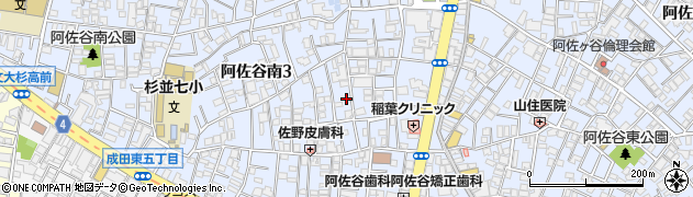 東京都杉並区阿佐谷南3丁目26-18周辺の地図
